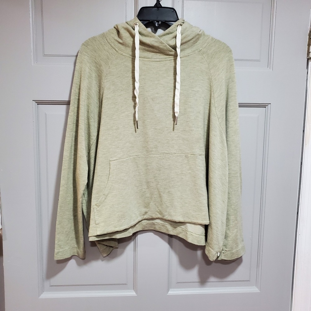 Scotch & Soda Womens Olive Green Oversized Hoodie Size L/XL Lounge Streetwear